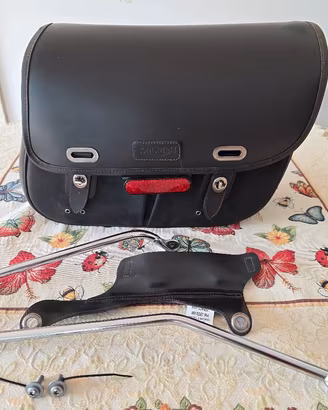 Borsa dx + telaietto Triumph Bonneville t100 t120 