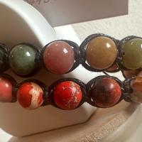 Coppia di Bracciali tibetani shamballa