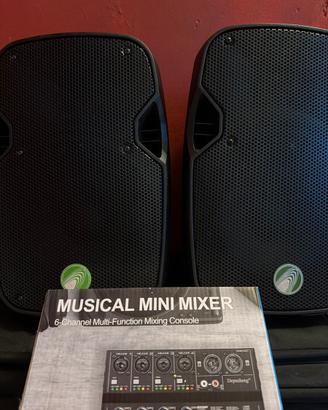 Impianto Karaoke con Technosound TK08A Coppia