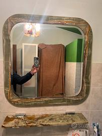 Set bagno  in alabastro anni 70