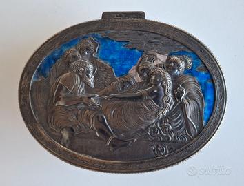 Cofanetto portagioie vintage argento 800