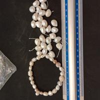 Perle barocche acqua dolce 28 pz + bracciale 24 pz