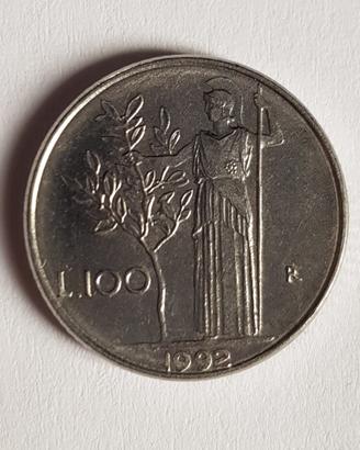 Moneta 100 Lire piccola 1992