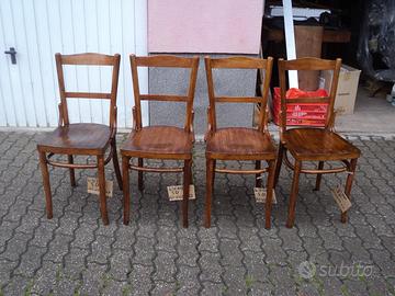 4 sedie thonet vienna di colore chiaro