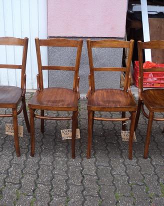 4 sedie thonet vienna di colore chiaro