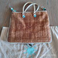 Borsa in pelle intrecciata Gabs
