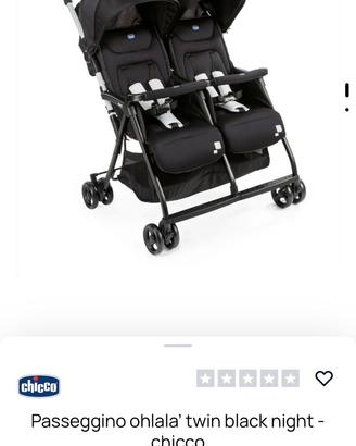 Passeggino gemellare chicco