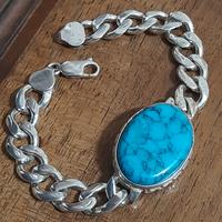 bracciale uomo.argento 925 turchese arizona kingma