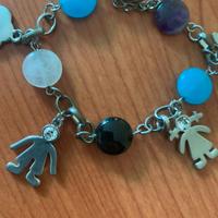 Bracciale le BEBE' con bambino e bambina