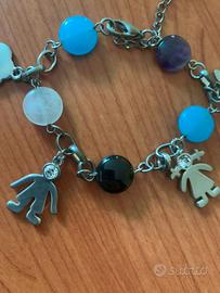 Bracciale le BEBE' con bambino e bambina