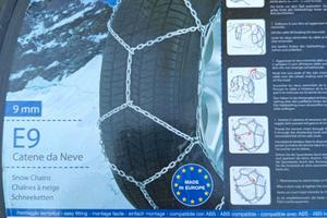 Catene da neve THULE modello E9 adatte per citycar