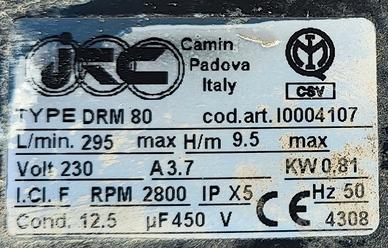 motore per vasca idromassaggio tipo DRM 80