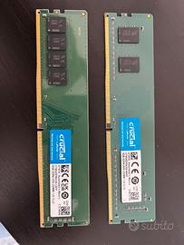 Ram Crucial DDR4 16GB (8+8) 3200MHz