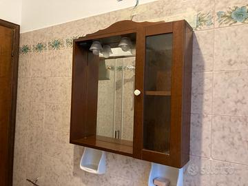 Pensile bagno sopralavabo con specchio