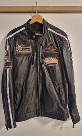 Giacca Moto Cafe Race vera pelle