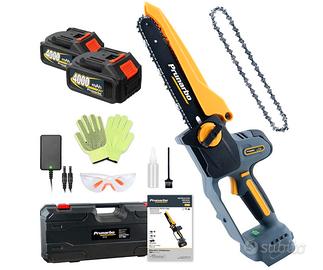 Motosega  da 8 pollici con doppia batteria NUOVA!