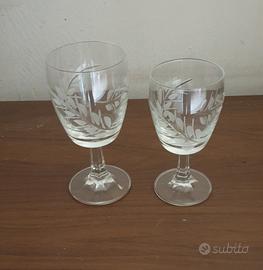 Servizio bicchieri di cristallo 