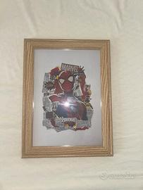 Quadretto Spider-Man Marvel / Stampa Collage con C