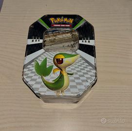 pokemon tin box snivy