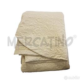 COPRI LETTO FRETTE BEIGE FIORI