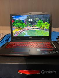 PORTATILE DA GAMING MSI GL63 8SD