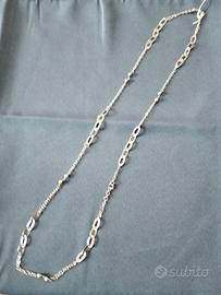 collana lunga in  argento 925