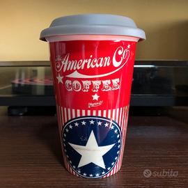 MAISONS DU MONDE coffee mug tazza con tappo nuova