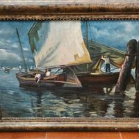 Quadro antico Marina 1931 datato e firmato 