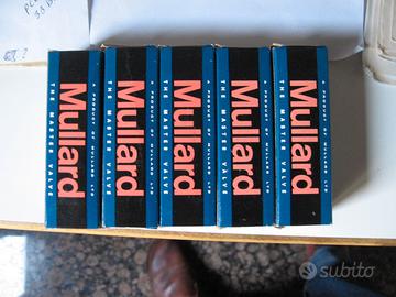 Lotto di 5 valvole E180F Mullard