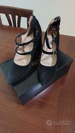 scarpe nere in camoscio nr.40