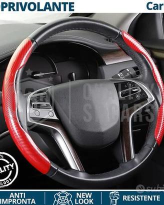 COPRIVOLANTE Auto Universale Sportivo Rosso
