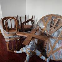 Tavolo con sedie (legno)