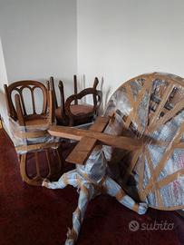 Tavolo con sedie (legno)