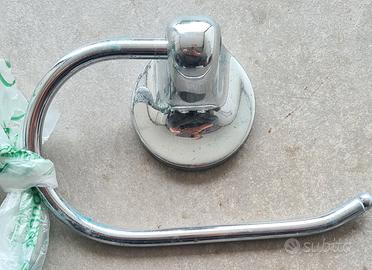 porta rottolo x carta igenica in acciaio inox