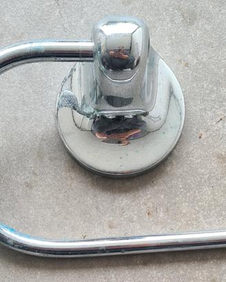 porta rottolo x carta igenica in acciaio inox
