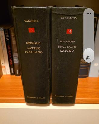 Dizionario Calonghi Badellino 2 vol. Italiano lati