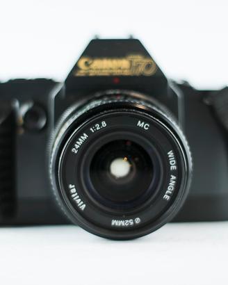 Canon T 70 + Ob. Vivitar 24 f 2.8 Fd
