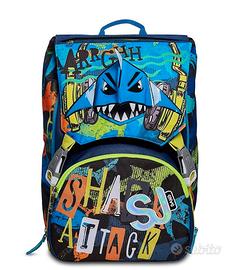 zaino scuola SJ gang Seven - blu - modello Squalo