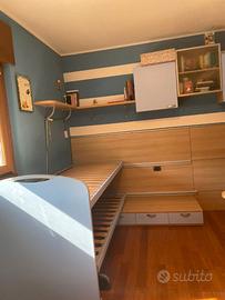 cameretta con letto a castello