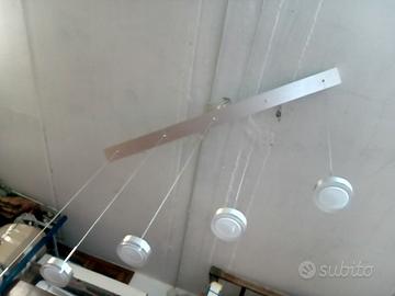 lampada design sospensione 5 luci led "fabas" nuov