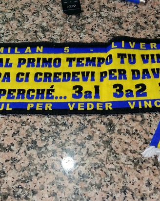 Sciarpa Milan Liverpool 2005 ultra