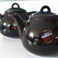 3 Teiere Caffè Vergnano 1882 nere