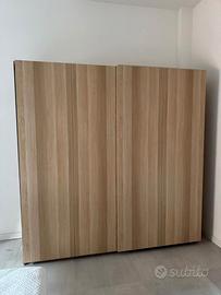 armadio ikea pax hasvik con cassettiera alex