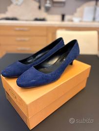 Scarpe decollete Tod's blu in camoscio