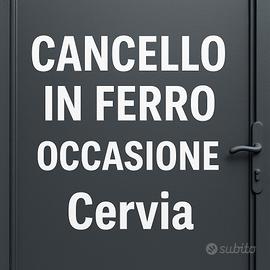 Cancello in ferro pieno verniciato canna di fucile