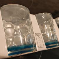 SET 3 BICCHIERI IN VETRO - NUOVI