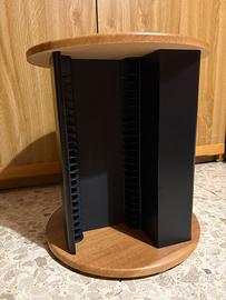Porta CD rotante in legno
