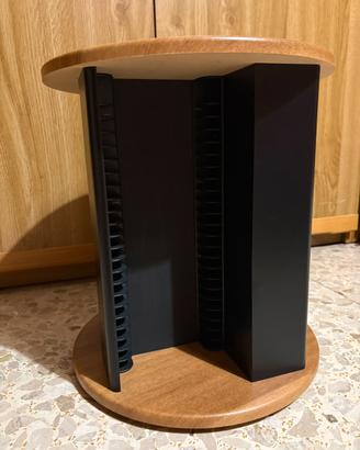 Porta CD rotante in legno