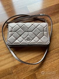 Borsa Coach a Tracolla Pelle Champagne Trapuntata