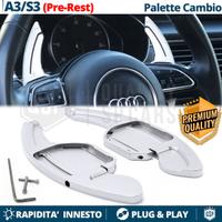 PALETTE Cambio Volante per Audi A3 8V Leve SILVER